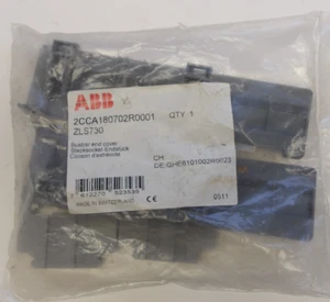 ABB ASEA BROWN BOVERI P/N: ZLS730 BUSBAR END COVER SET 2CCA180702R0001 - GREY - Picture 1 of 3