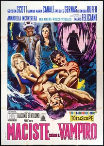 MACISTE VS THE VAMPIRE MANIFESTO MOVIE 1961 GOLIATH AND THE VAMPIRES POSTER 4F - Picture 1 of 1