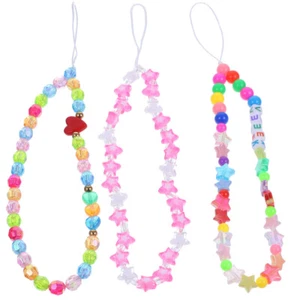 3Pcs Telefon Lanyard Handgelenk Sterne Strap Handy Hängen Gurt - Zdjęcie 1 z 12
