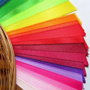 Quality Satin Ribbon Double Sided By The Metre 3mm - 25mm Widths - Picture 1 of 36