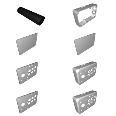 Verstellbarer Filamentspulenhalter für Kossel Mini 3D Drucker (80 Zeichen) - Bild 1 von 4