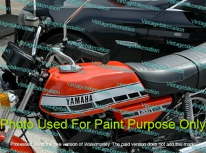 Fit For Yamaha RD200 RD125 RD 200 125 DX Painted Steel Petrol Tank - Picture 1 of 9