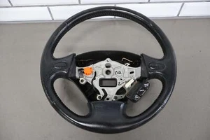 93-02 Mazda RX7 FD OEM Volante de cuero (negro) desgaste leve - Imagen 1 de 19