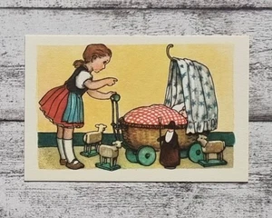 Schlaf Kindchen Butzemann Kinderlieder Kölln Bilderdienst 1960er Sammelbild Deko - Picture 1 of 2