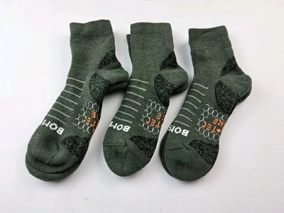 Lote de 3 pares de calcetines Bombas Hex Tec senderismo rayas media pantorrilla talla M Foto 1 de 2