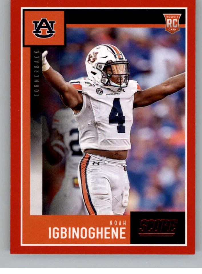 2020 Score RED PARALLEL NFL Football (Fat Pack Exclusive) Pick From List 221-440 - Image 1 of 1