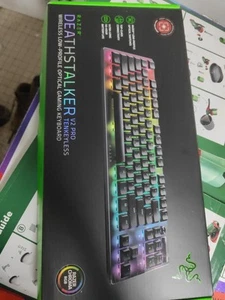 Razer DeathStalker V2 Pro TKL Gaming Keyboard Dual Wireless Red Switches RGB DE - Photo 1/1