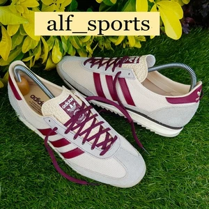 ❤️Neu mit Karton & Original Adidas Originals® SL 72 OG Turnschuhe Sand & Dunkelrot UK Größe 9 - Bild 1 von 18