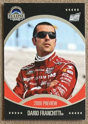 2008 Press Pass Solar Eclipse Preview #82 Dario Franchitti Rookie NASCAR Racing - Image 1 of 2