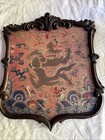 Antique Chinese Hand Embroidered Rank  Panel