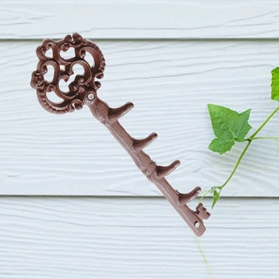  Ganci Appendiabiti Da Parete Gancio Murale Decorativo Chiave Montati - Immagine 1 di 4