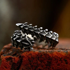 Anillo de espada cola de escorpión de acero inoxidable de colección para hombre - Imagen 1 de 2