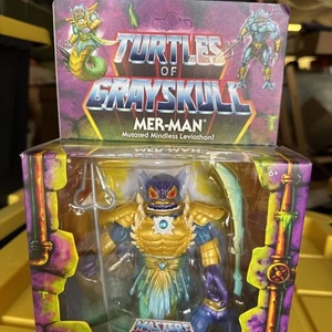 Mattel Turtles Of Grayskull Mer-Man TOG MOTU Merman New Unopened NIB unpunched - Imagen 1 de 5