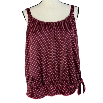 Gabar Talla 20W Blusa Tankini Traje de Baño Lunares Moldeado Estante Sujetador Corbata Lateral Multi Foto 1 de 4