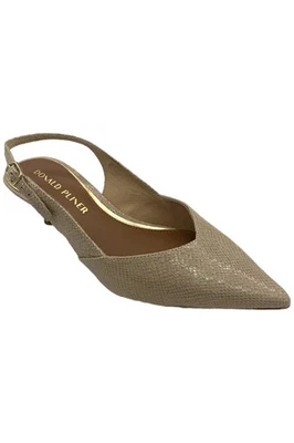 Donald Pliner Mujer Sodashi Tacón Eslinga Serpiente Iridiscente Foto 1 de 3