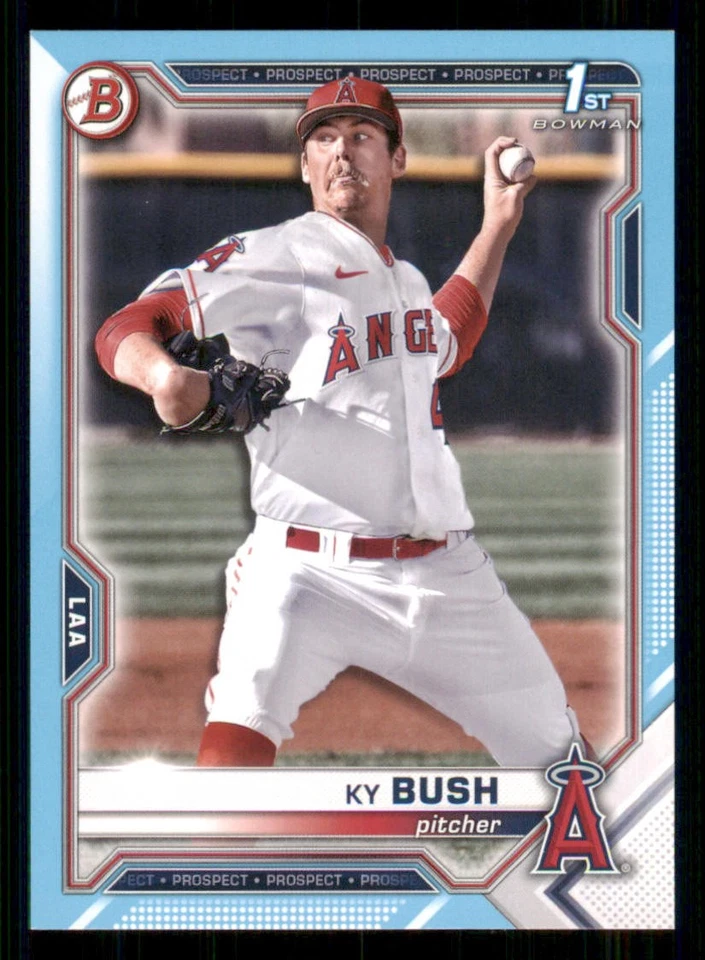 2021 Bowman Draft Sky Blue #BD149 Ky Bush /499 - Image 1 of 2