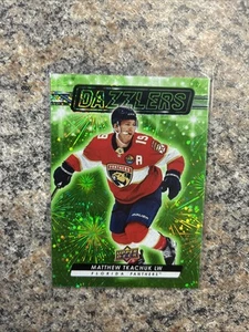 2023-24 Upper Deck Series 2 Matthew Tkachuk Green Dazzlers #DZ61 - Picture 1 of 2