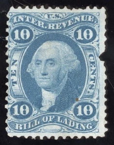 US Scott R32c Used 10c blue Bill of Lading Revenue Lot Z394 bhmstamps - Picture 1 of 2