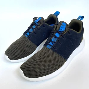 NIKE Roshe Run NWOB Men Size 9 Dark Loden/Black/Dark Loden/Turquoise 511881-303 - Picture 1 of 12
