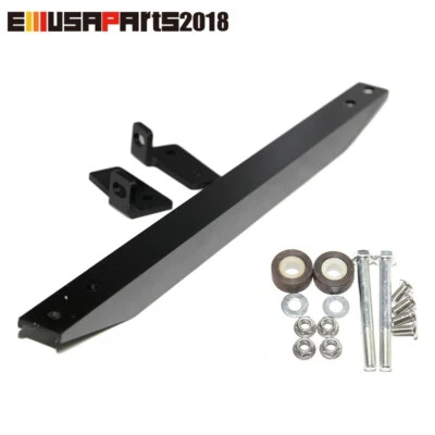 Soporte de amarre de brazo de chasis inferior trasero negro para 92-95 Civic 93-97 Del Sol Foto 1 de 4