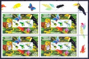 Alemania 1996 MNH Rt Up negro, escarabajos aves mariposas protección del medio ambiente para - Imagen 1 de 1