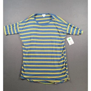 Camiseta Clásica Lularoe Mujer S Multicolor Rayas Exterior Informal Yoga NUEVA - Imagen 1 de 7