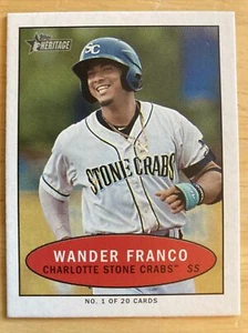 Wander Franco 2020 Topps Heritage MINI Charlotte Stone Crabs novato #1 (5581) - Imagen 1 de 2