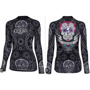 NWT CYCOLOGY Day Of The Living Base Layer Rare Discontinued Print! - Picture 1 of 8