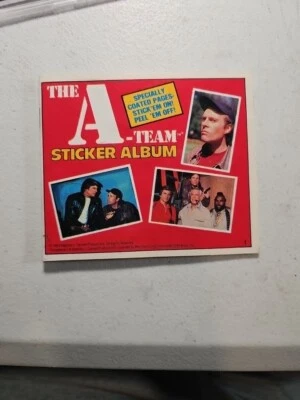 Mini álbum de pegatinas con pegatinas The A-Team 1983 Gordy International Foto 1 de 4