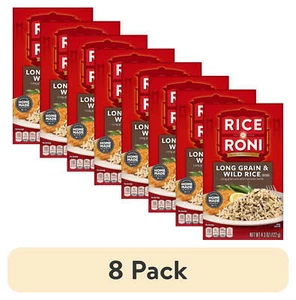 (8 pack) Rice-A-Roni Long Grain & Wild Rice Mix Packaged Meal, 4.3 oz - Picture 1 of 9