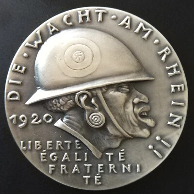 Restrike 1986 Позор Обнаженная Медаль Karl Goetz Wustlinge At Rhein Серебро 1920 Германия - Изображение 1 из 4