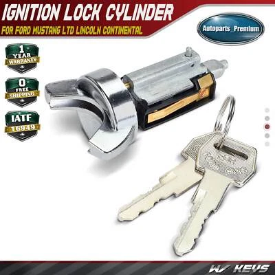 Cilindro de bloqueo de encendido Zamak 5 con llaves para Ford Mustang LTD Lincoln Continental Foto 1 de 4