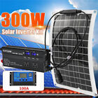 300W Solar Panel Kit 6000W Power Inverter Set 12V100A Battery Charger Controller