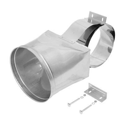 Raccordo Argento Tubo Fumo 130-400 MM per Stabilizzatore Regolatore Cavo ZUK180 - Immagine 1 di 2