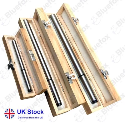 Lathe Alignment Test Bar Shank Size 1MT, 2MT, 3MT Wooden Box Bluefox