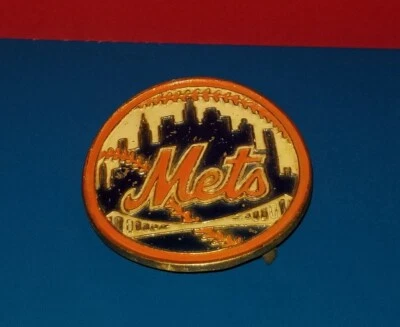  DE COLECCIÓN ORIGINAL AÑOS 70 NEW YORK METS HEBILLA DE METAL EN RELIEVE MLB BÉISBOL OMG AMAZIN Foto 1 de 4