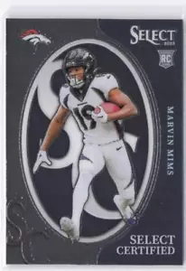 2023 Panini Select Marvin Mims RC #CRO-MMI Select Certified Rookies - Picture 1 of 2