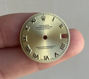 Original Rolex Datejust Dial 31mm Champagne YG w Date 68274/68240/78274/78240 - Picture 1 of 2