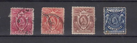 Uganda Protectorate QV 1898 Part Set To 2 1/2 Annas Fine Used (1 MH) BP5428 Cover