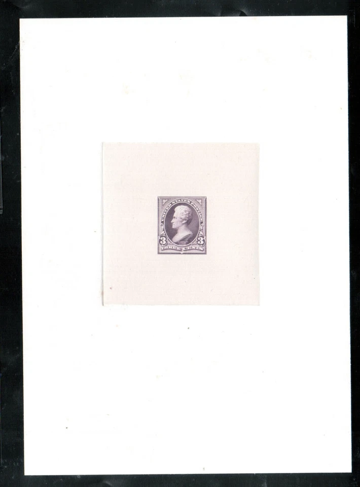 USA #253-E1a Very Fine Bureau Essay In Dusky Red Violet Engraved Vignette - Image 1 of 1