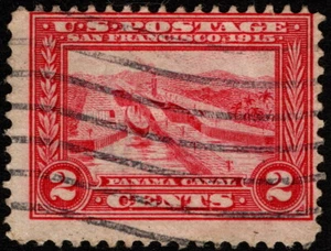 US - 1913 - 2 Cents Carmine Panama Canal Pedro Miguel Locks Issue # 398 VG-Fine - Picture 1 of 1