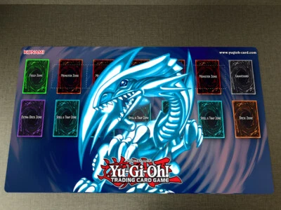 WVICM Playmat Blue Eyes White Dragon TCG CCG Mouse Pad Trading Card Game Mat - Image 1 of 4