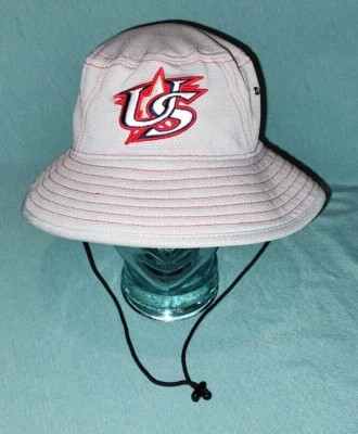 RARE New Era Team USA US World Baseball Championships Gray Boonie Buckey Hat M/L - Image 1 of 4