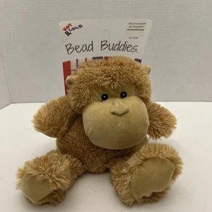 NEW Monkey Aromatherapy Hot & Cold Plush Cozy Animal Hugs Bead Buddies Weighted - Picture 1 of 4