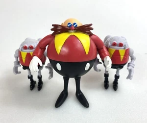 Dr Robotnik Eggman & Eggrobos SEGA Sonic The Hedgehog Figure Set Jazwares - Picture 1 of 2