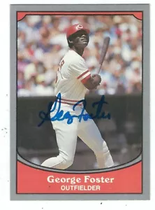 Autogrammkarte Pacific Legends George Foster Reds 1990 #72 mit Showticket - Bild 1 von 1