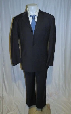Traje Gianni Versace Mainline Vintage Gris Melange Tres Botones 40R Foto 1 de 4