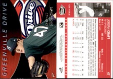 Jordan Craft 2008 MultiAd Greenville Drive #14 Card *AutographDen*