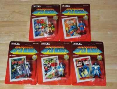 DC Comics Super Heroes Diecast Figuras Por ERTL Juego de 5 Superman Batman 1990 Sin usar, en caja Foto 1 de 4