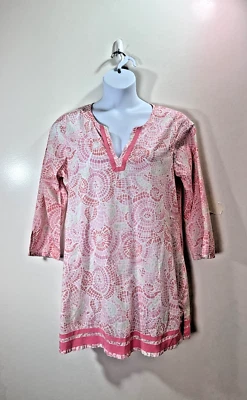Vestido para mujer Vineyard Vines para playa talla L rosa Resortcore preppy boho Foto 1 de 4